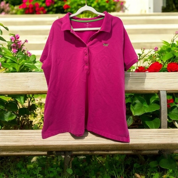 Talbots 1X women’s pullover blouse dark pink - Picture 1 of 4